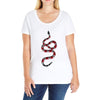 snake red black Ladies Curvy T-Shirt