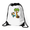 part time job   coconut farm Drawstring Bags