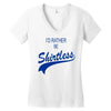 shirtless Women's V-Neck T-Shirt