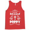 I Am One Blessed Poppy Tank Top