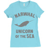narwhals Ladies Fitted T-Shirt