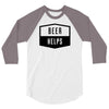 beer helps 3/4 Sleeve Shirt