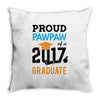Class of 2017 Proud Pawpaw Graduation Throw Pillow