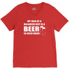 beer drinkers beer diet balance V-Neck Tee
