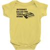 internet killed the video store Baby Onesie