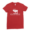 christmas gift elkaholic Ladies Fitted T-Shirt