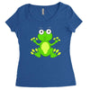 frog cute Women's Triblend Scoop T-shirt