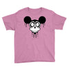 skull mickey cartoon Youth Tee
