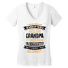Super Cool Grandpa Of A Freaking Awesome Granddaughter Women's V-Neck T-Shirt