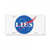 lies nasa logo License Plate
