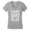 frankie says relax retro vintage Women's V-Neck T-Shirt