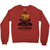 I Am Pizza Actually In A Very Commited Relationship Crewneck Sweatshirt