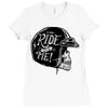 hi girl... ride with me! Ladies Fitted T-Shirt