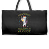 Unicorns are born in August Weekender Totes