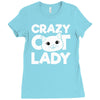 crazy cat lady Ladies Fitted T-Shirt
