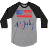july 4th 3/4 Sleeve Shirt