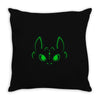 neon toothless Throw Pillow