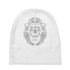 lion face lines Baby Beanies