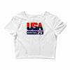usa basketball logo Crop Top