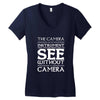 see without a camera Women's V-Neck T-Shirt