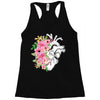 Heart And Flowers Racerback Tank