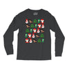 christmas pixel Long Sleeve Shirts