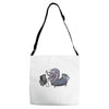 monster found something better Adjustable Strap Totes