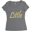 little (2) Women's Triblend Scoop T-shirt