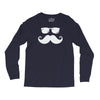 hipster glasses and moustache Long Sleeve Shirts