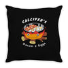 calcifer's bacon and eggs Throw Pillow