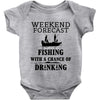 fishing funny Baby Bodysuit