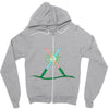 christmas lightsabers Zipper Hoodie