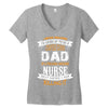Super Cool Dad Of A Freaking Awesome Nurse Women's V-Neck T-Shirt