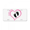 Baby Girl with Heart Any Name Customized License Plate
