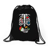 Christmas Skeleton mom and baby maternity Drawstring Bags