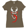 monster face Ladies Fitted T-Shirt