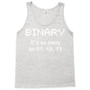 binary geek t shirt 2xl code funny pixels nerdy cpu linux programmer n Tank Top