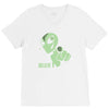 alien believe space sci fi ufo nerd V-Neck Tee