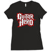 guitar hero logo Ladies Fitted T-Shirt