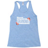 blessed grandma with flower white color Racerback Tank