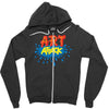 retro tv show unofficial art attack Zipper Hoodie