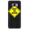 baby on board bumper sticker decal safety cute funny Samsung Galaxy S8 Plus