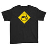 tractor crossing farmer's road warning sign Youth Tee