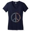 peace in our time vectorized Women's V-Neck T-Shirt