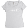 icke evolution t shirt   funny Women's Triblend Scoop T-shirt