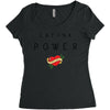 latina power with cute heart Women's Triblend Scoop T-shirt