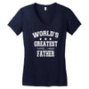 worlds greatest farter funny fathers day new men t shirt w10 Women's V-Neck T-Shirt