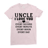 I Love You Uncle Ladies Fitted T-Shirt