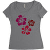 flowers Women's Triblend Scoop T-shirt
