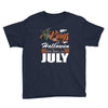 Halloween Kings Are Born In July Youth Tee